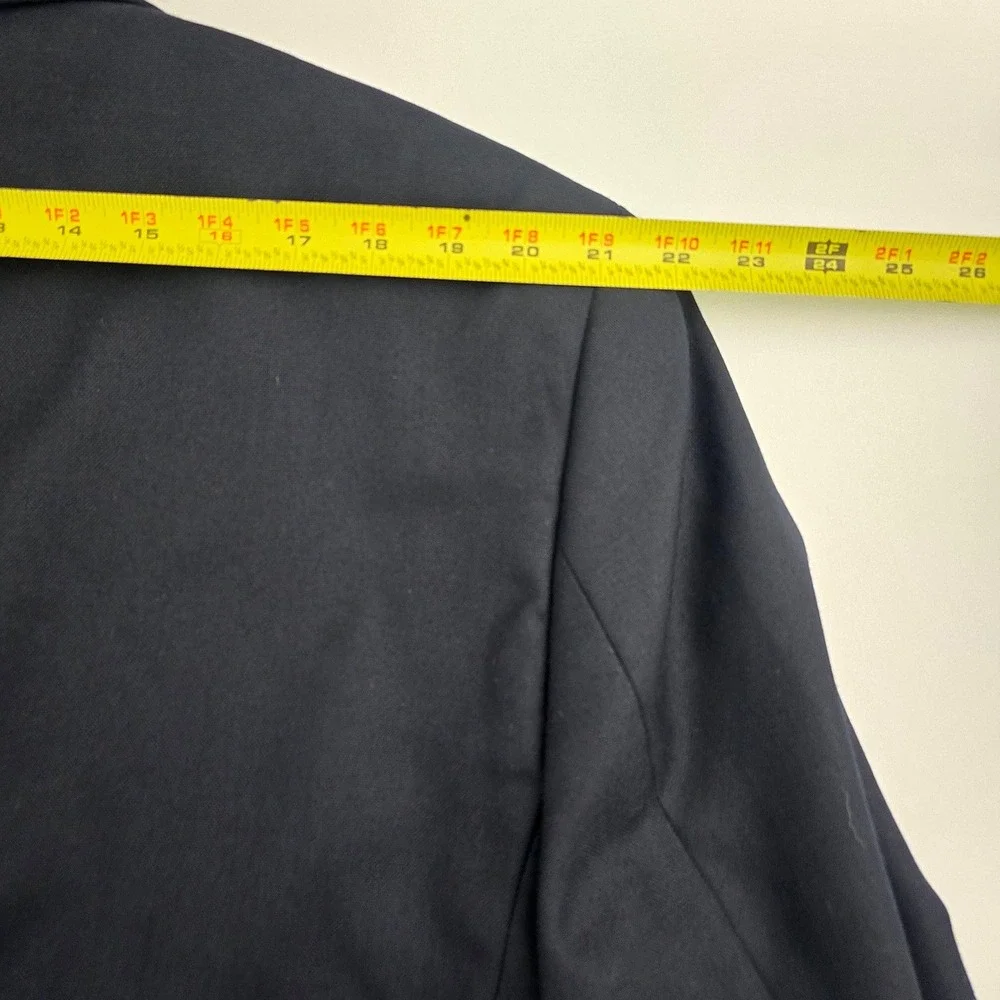 Stafford Single Breast Two Gold Button Wool Blend‎ Men Blazer Navy 46R